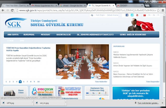 SGK sistem kesintisi